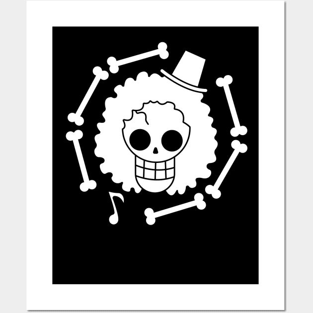 Brook Jolly Roger 2 Wall Art by onepiecechibiproject
